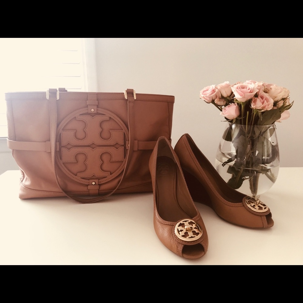 Royal Tan Tory Burch Tote